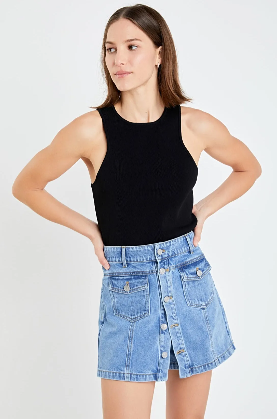 Denim Skort sold by Endless Rose product image thumbnail 3