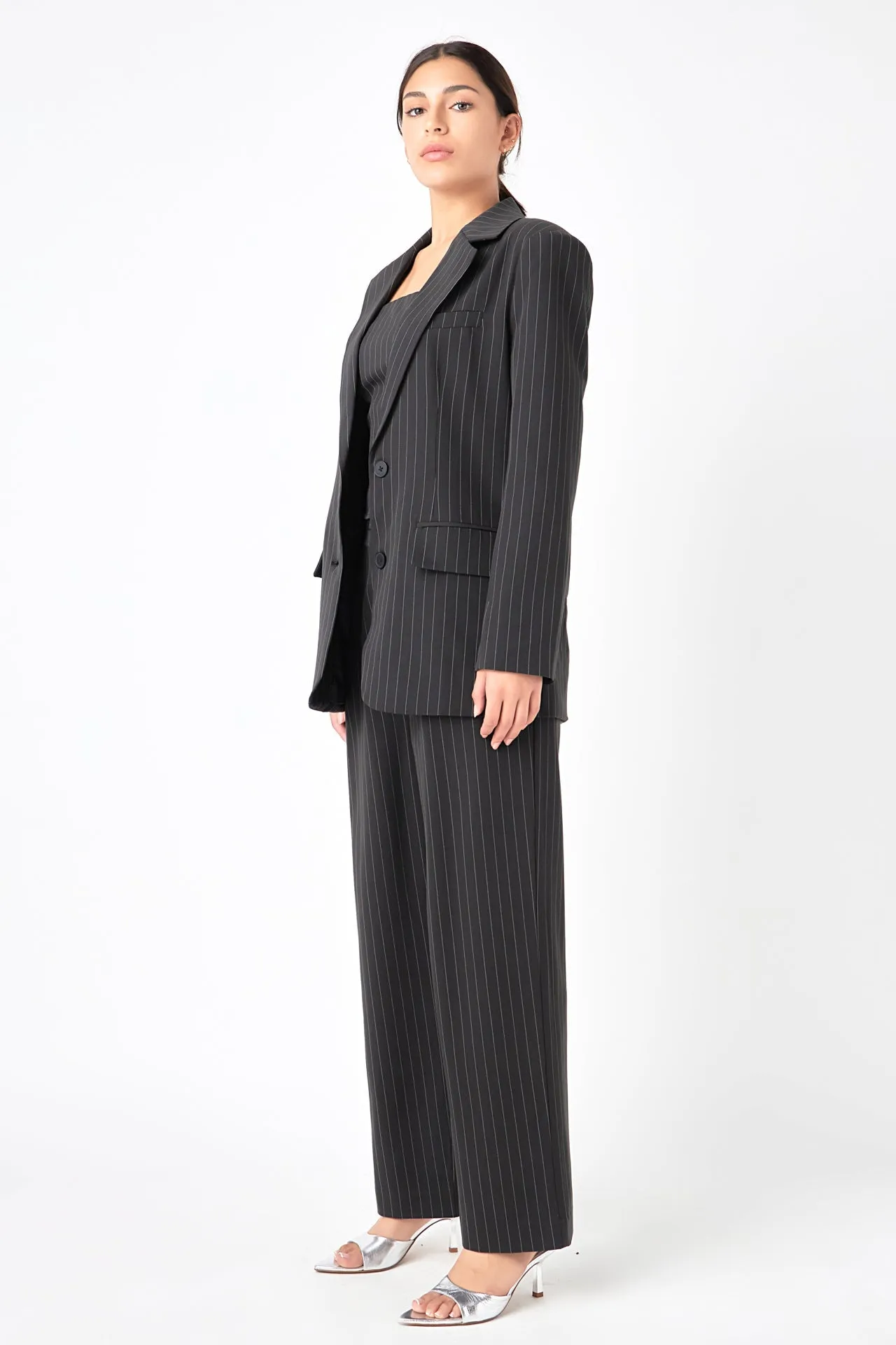 Pinstriped Oversized Blazer sold by Endless Rose product image thumbnail 4