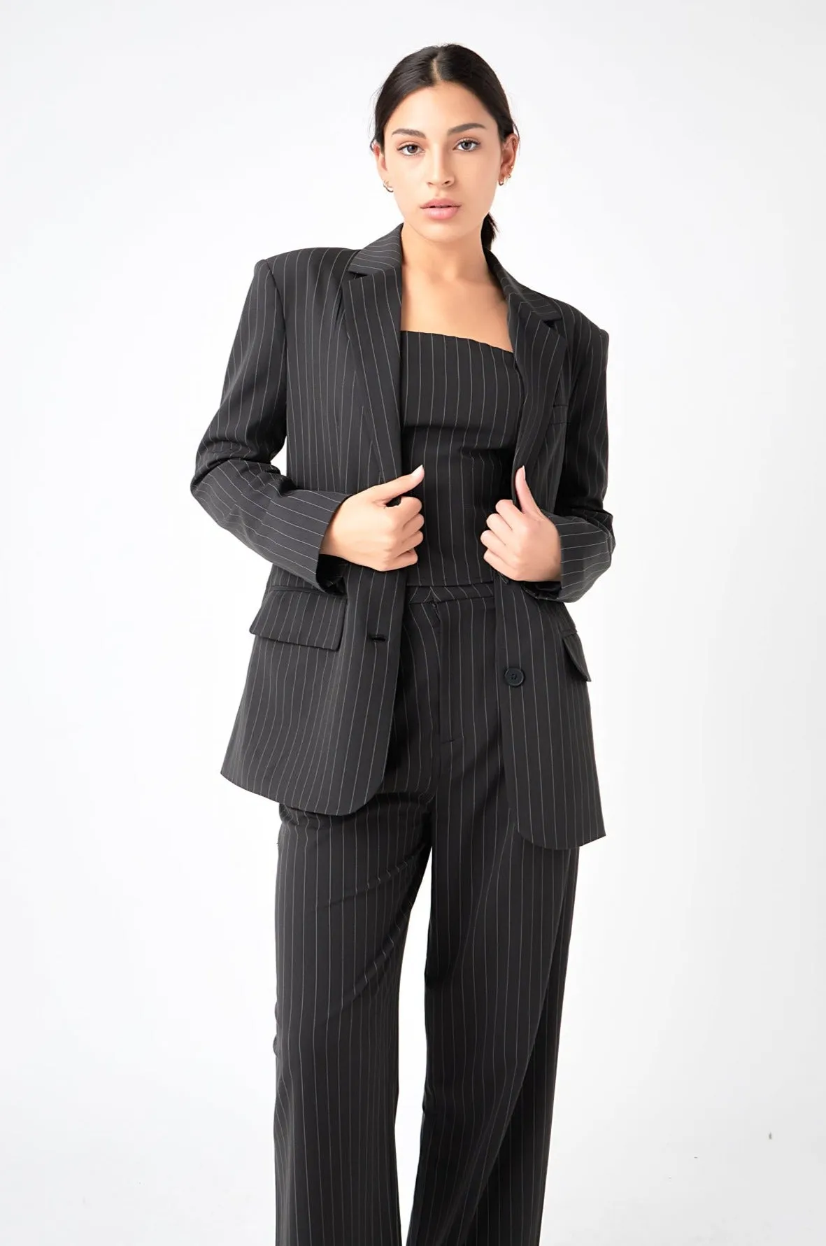 Pinstriped Oversized Blazer sold by Endless Rose