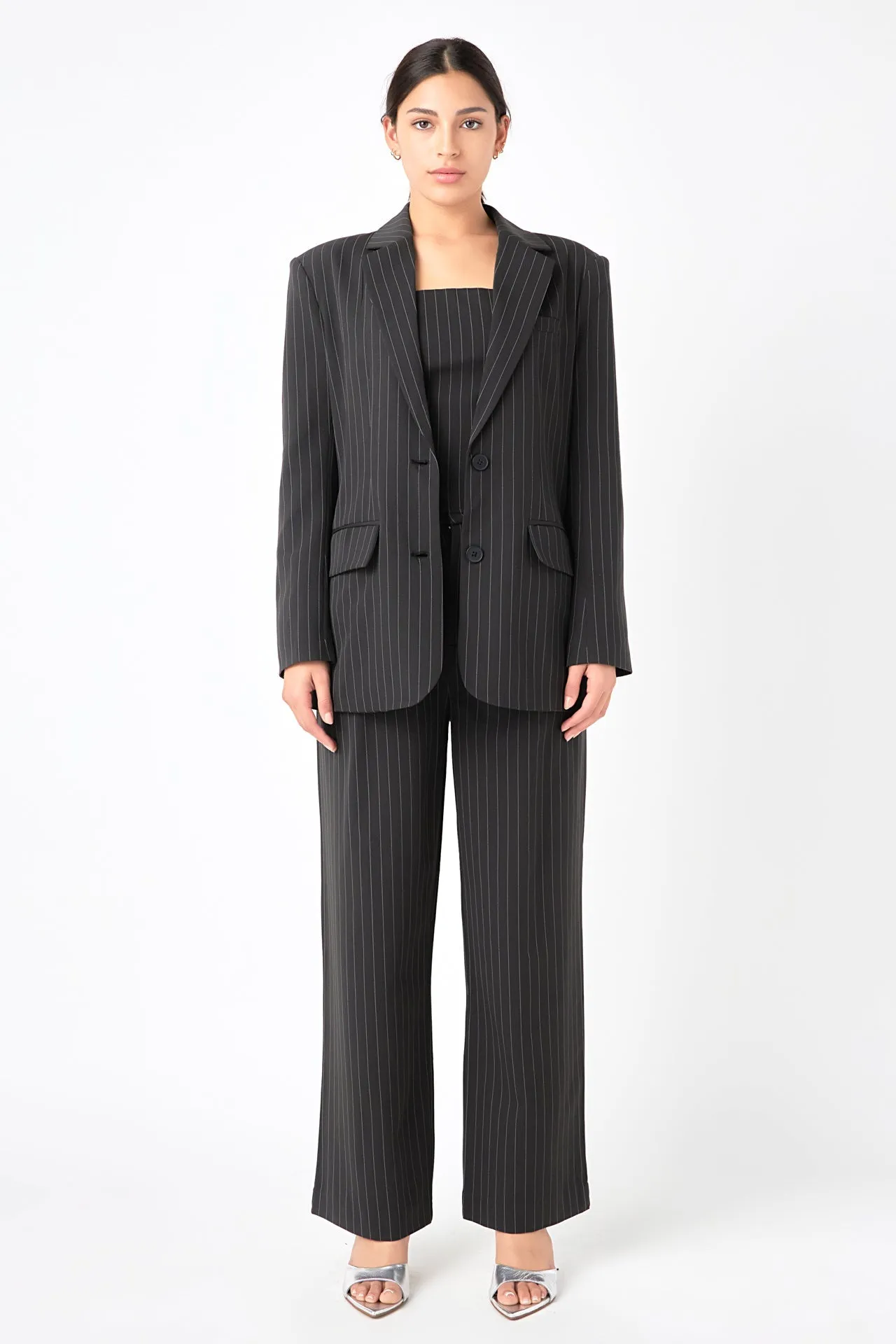 Pinstriped Oversized Blazer sold by Endless Rose product image thumbnail 2