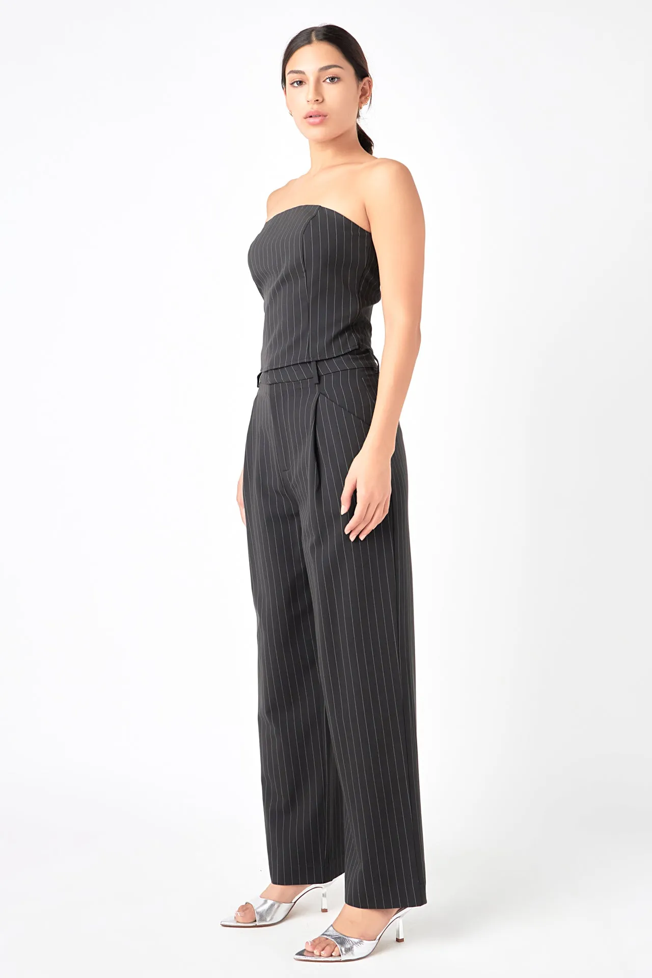 Pinstriped Tube Top sold by Endless Rose product image thumbnail 4