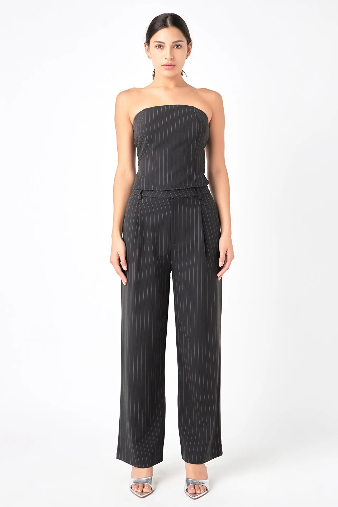Pinstriped Tube Top sold by Endless Rose product image thumbnail 2
