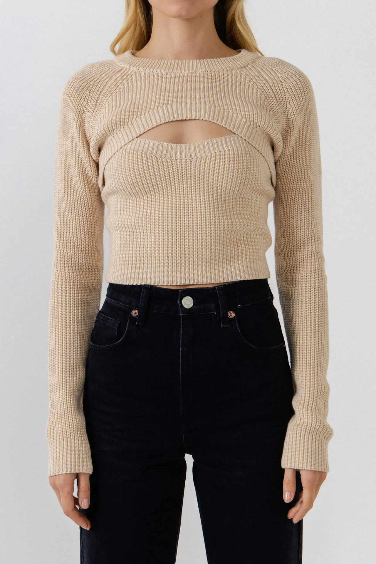Super Crop Knit Top sold by Endless Rose product image thumbnail 2