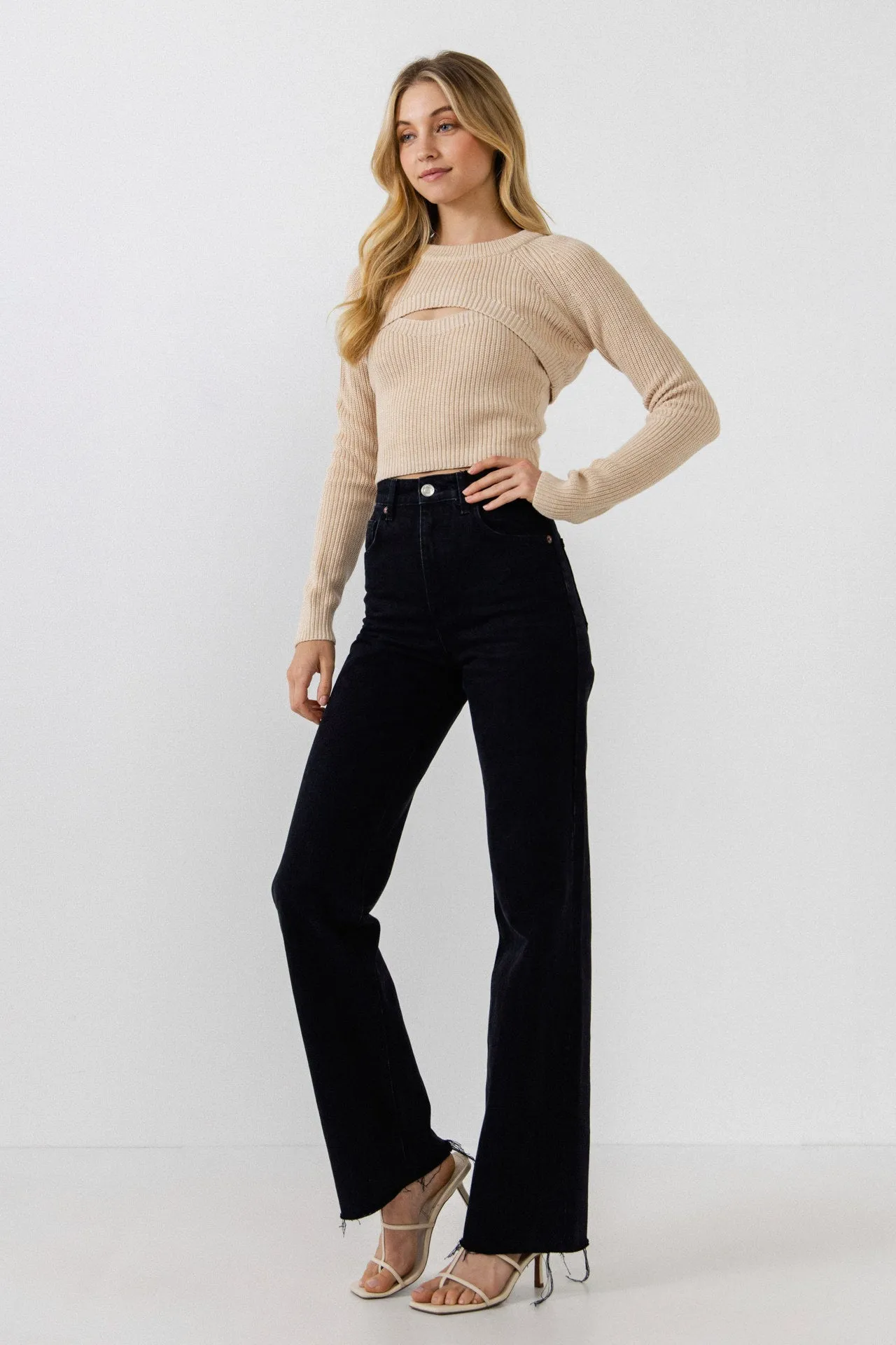 Super Crop Knit Top sold by Endless Rose product image thumbnail 3