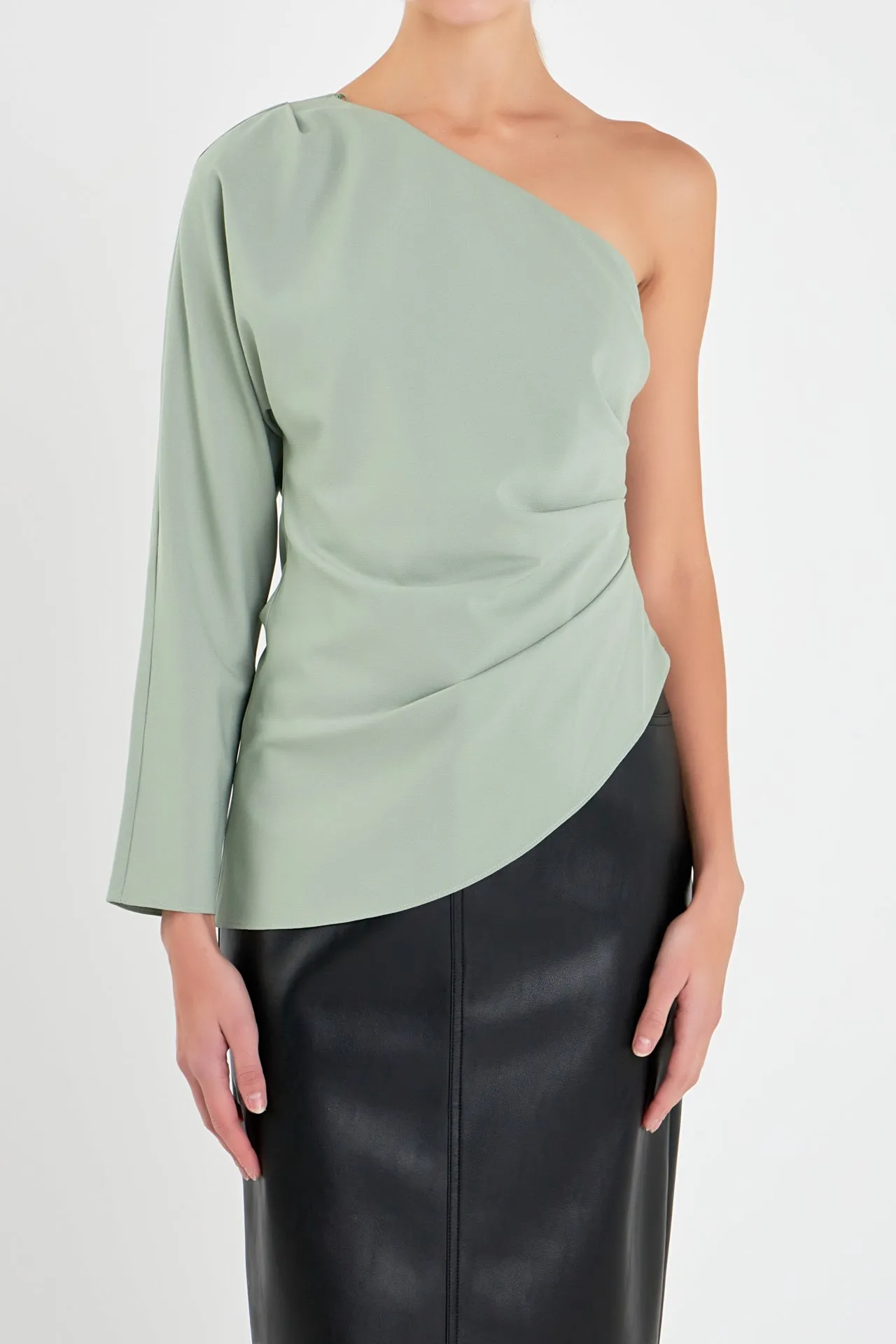 Asymmetric Ruched Top sold by Endless Rose product image thumbnail 3