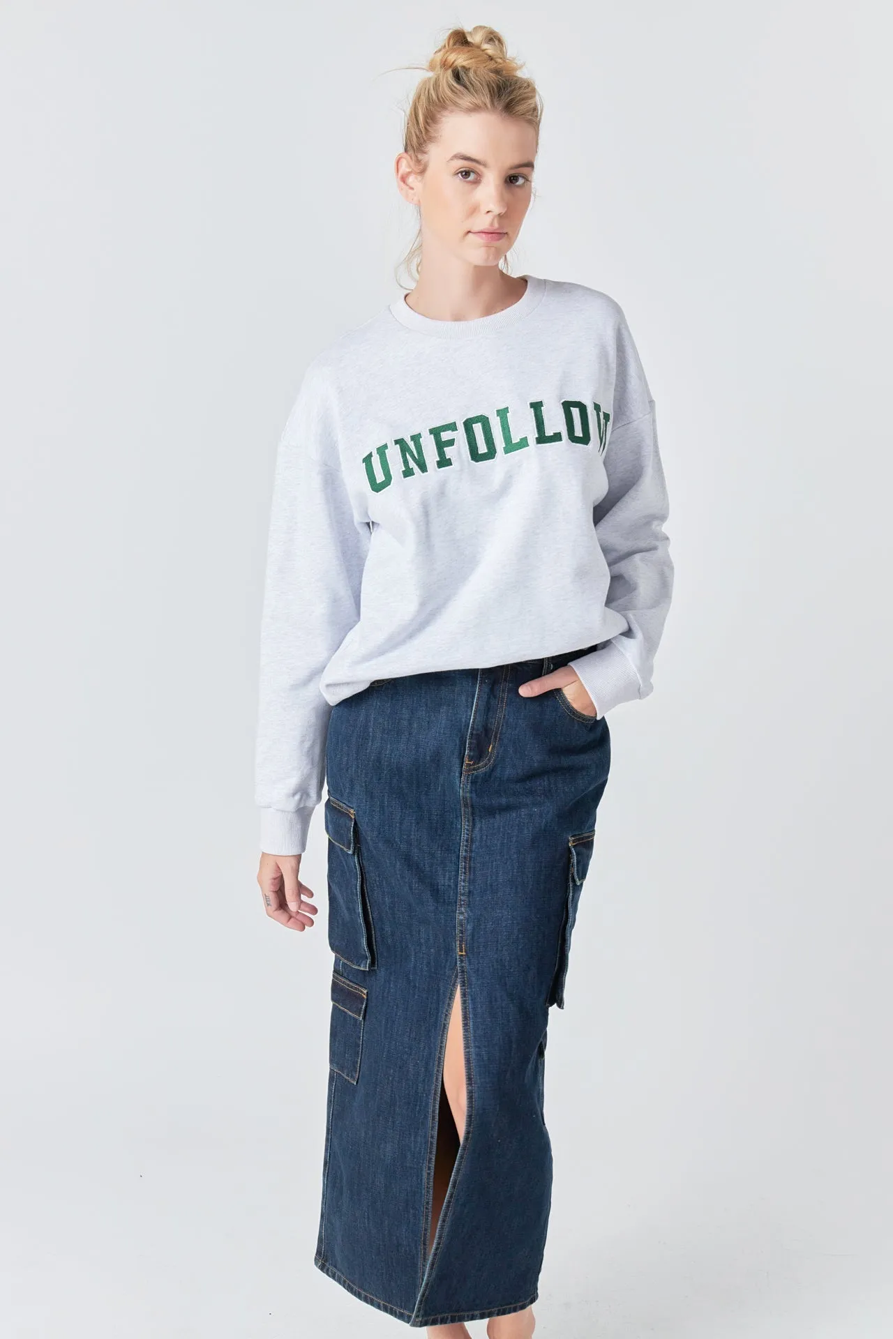 Letter Patch Sweatshirt sold by Endless Rose