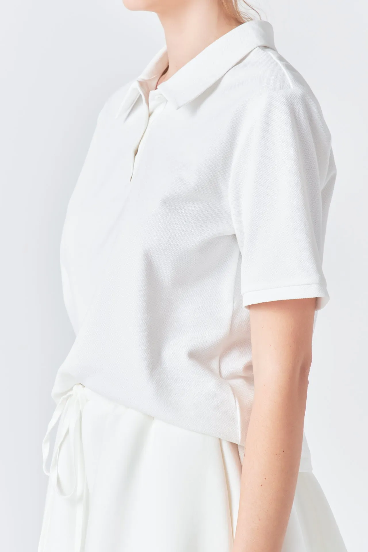 Pique Polo Shirt sold by Endless Rose product image thumbnail 4