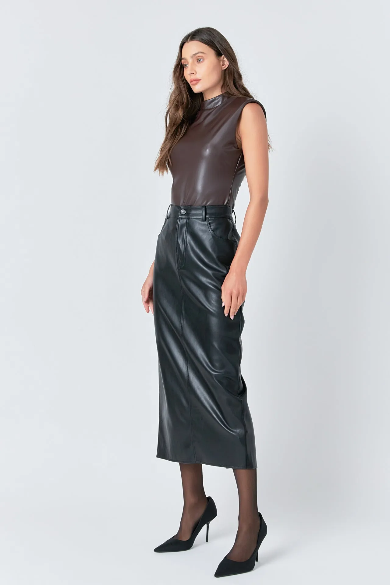 Faux Leather Bodysuit sold by Endless Rose product image thumbnail 5