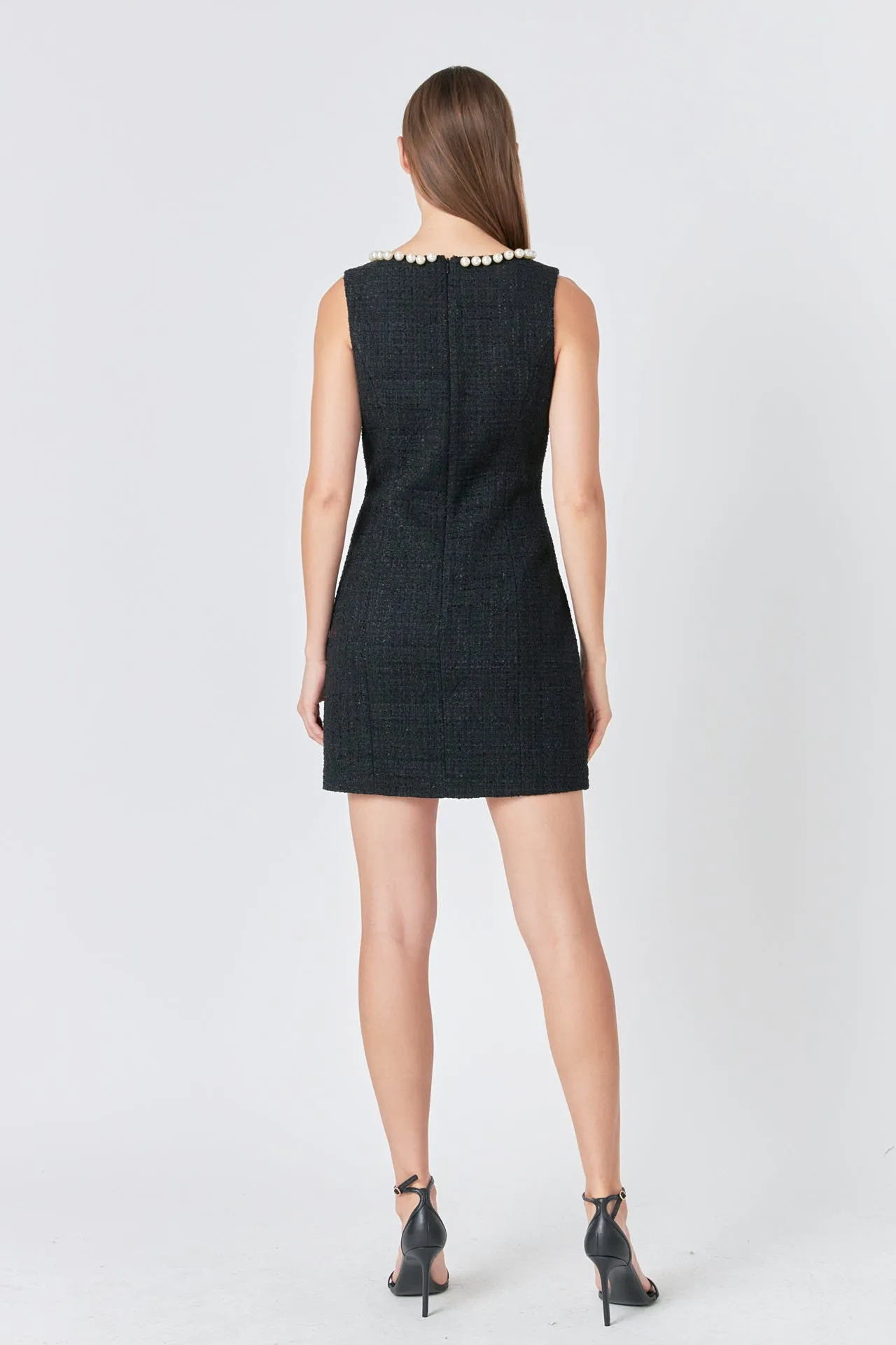 Pearl Accented Cutout Mini Dress sold by Endless Rose product image thumbnail 4