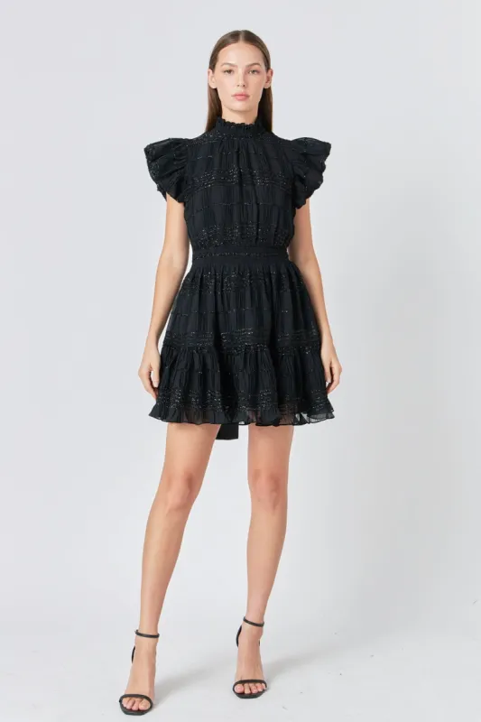 Chiffon Belted Mini Dress sold by Endless Rose
