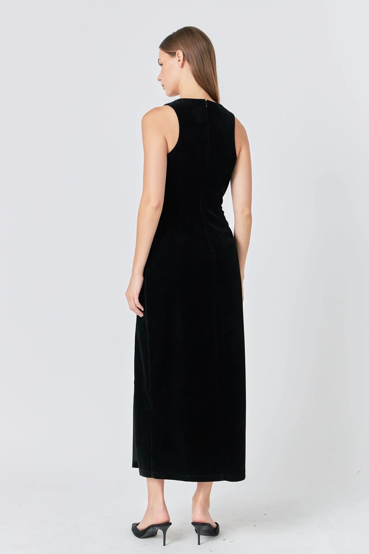 Jewel Trim Velvet Maxi Dress sold by Endless Rose product image thumbnail 4