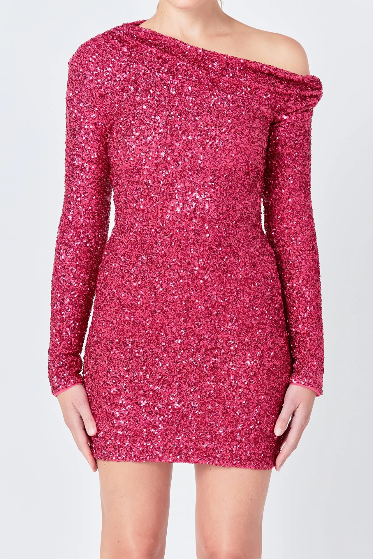 One Shoulder Sequins Dress sold by Endless Rose product image thumbnail 2