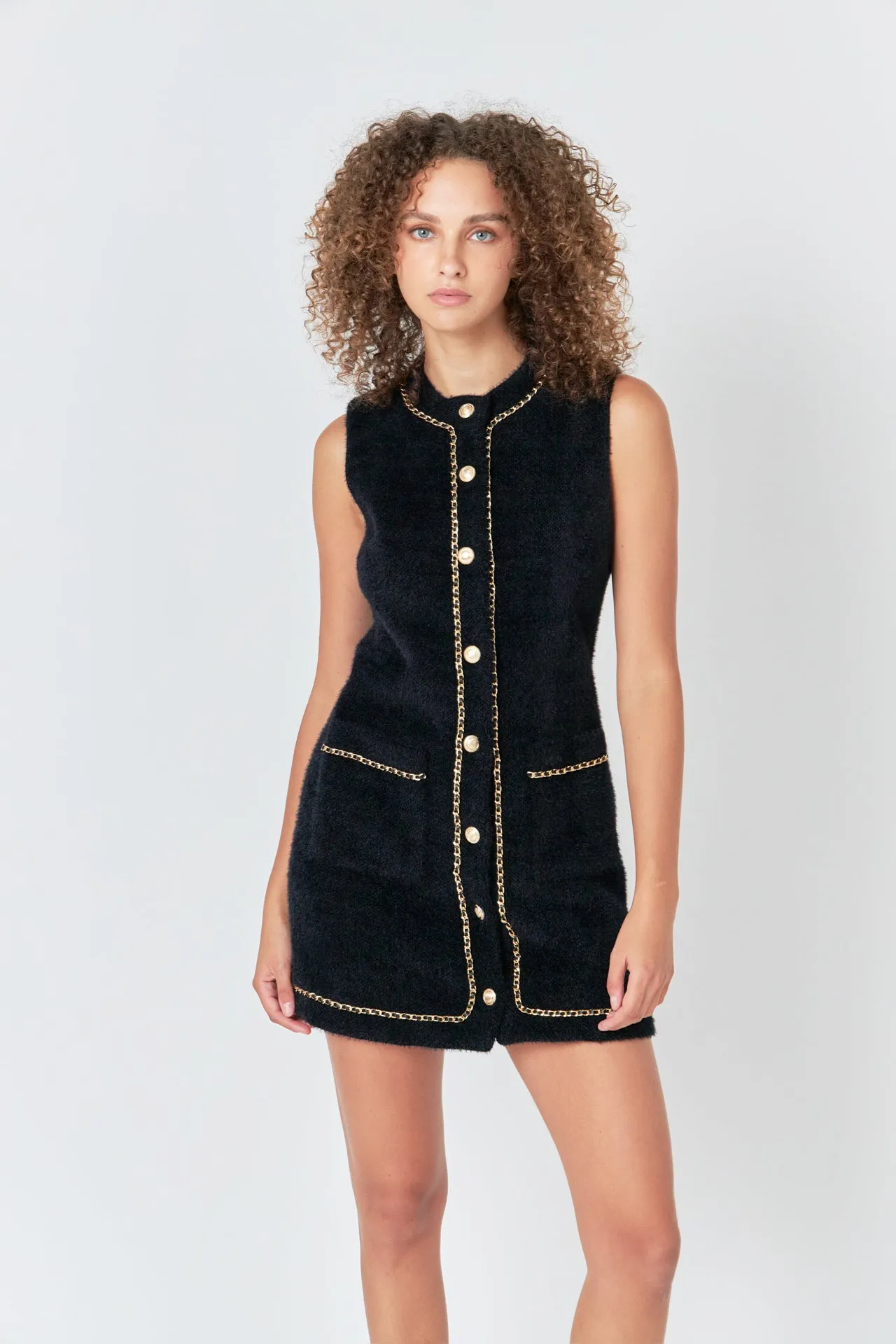 Chain Trimmed Mini Dress sold by Endless Rose product image thumbnail 5