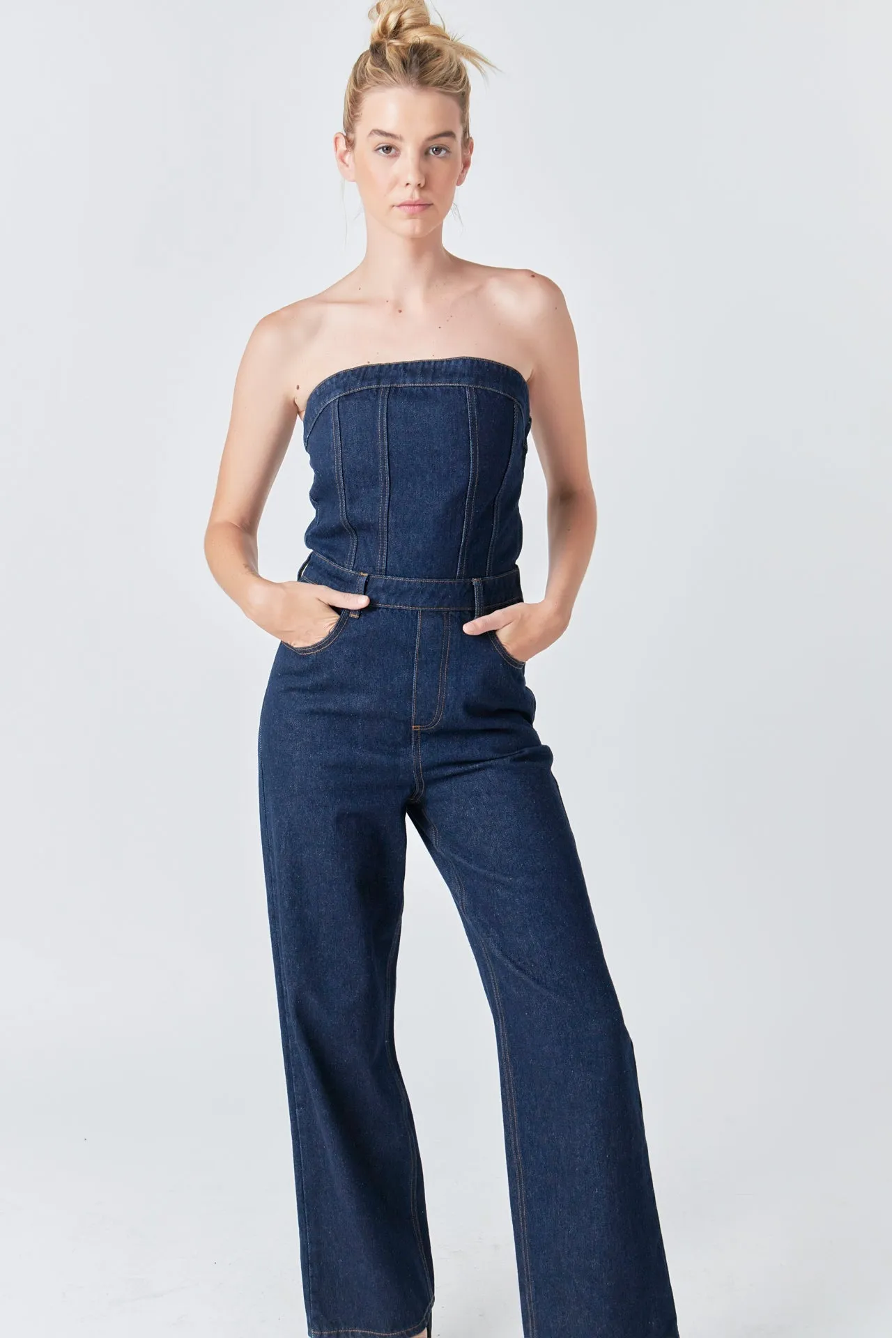 Corset Denim Jumpsuit sold by Endless Rose product image thumbnail 5