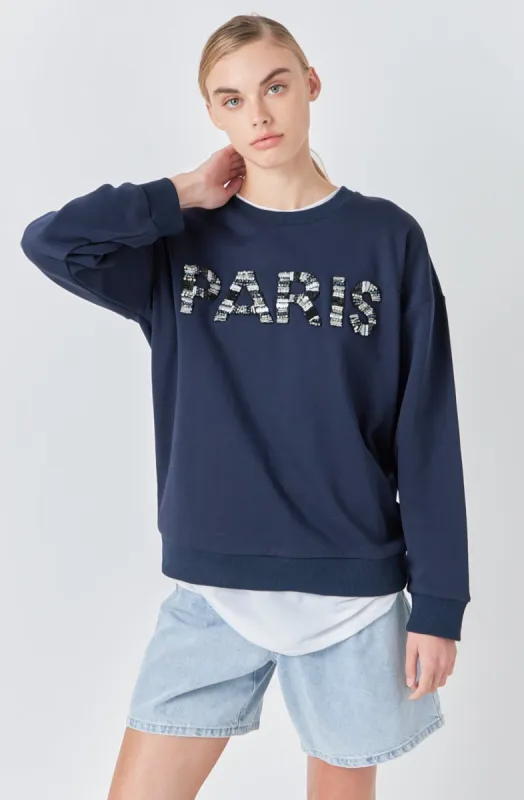 Sequin Letter Sweatshirt sold by Endless Rose
