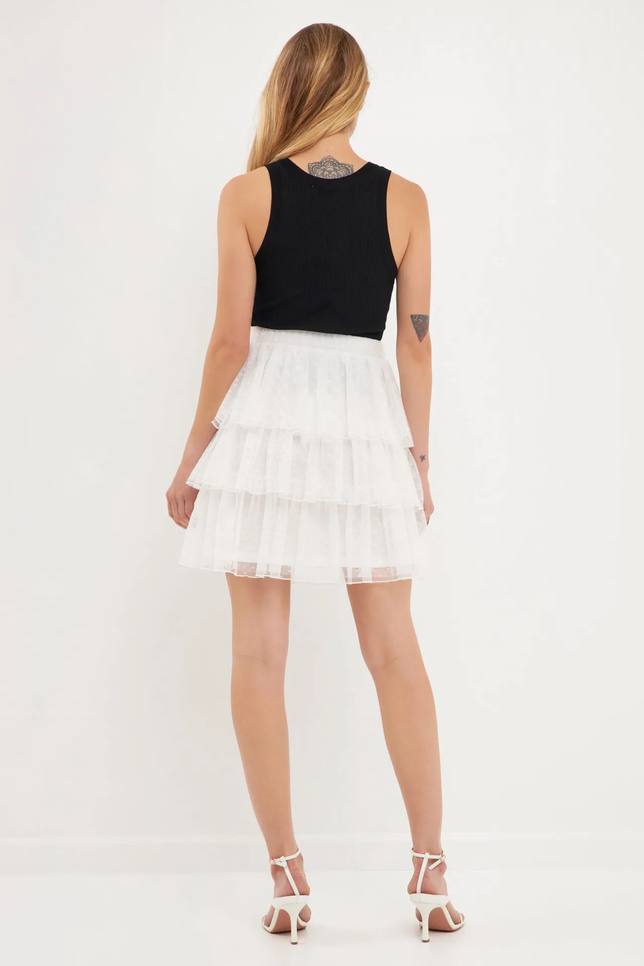 Multi Tiered Tulle Dotted Skirt sold by Endless Rose product image thumbnail 4