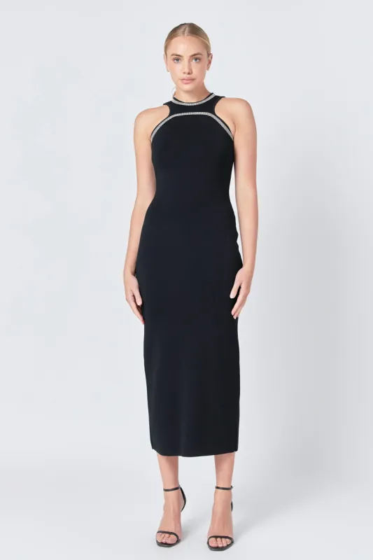 Jewel Trim Knit Maxi Dress sold by Endless Rose
