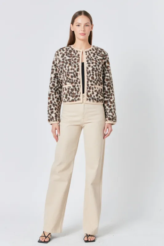 Leopard Sherpa Jacket sold by Endless Rose