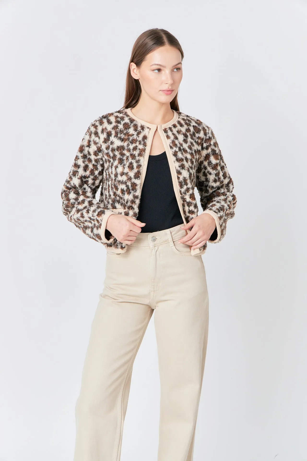Leopard Sherpa Jacket sold by Endless Rose product image thumbnail 5