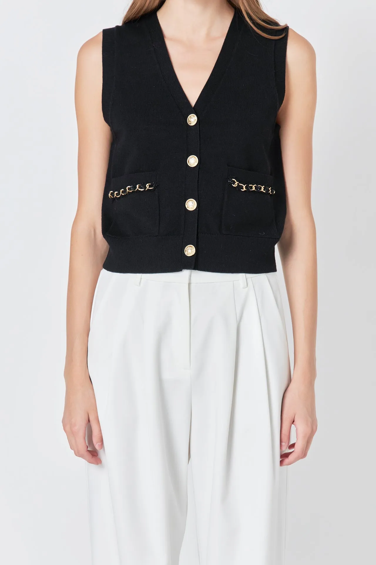 Chain Detail Vest sold by Endless Rose product image thumbnail 2