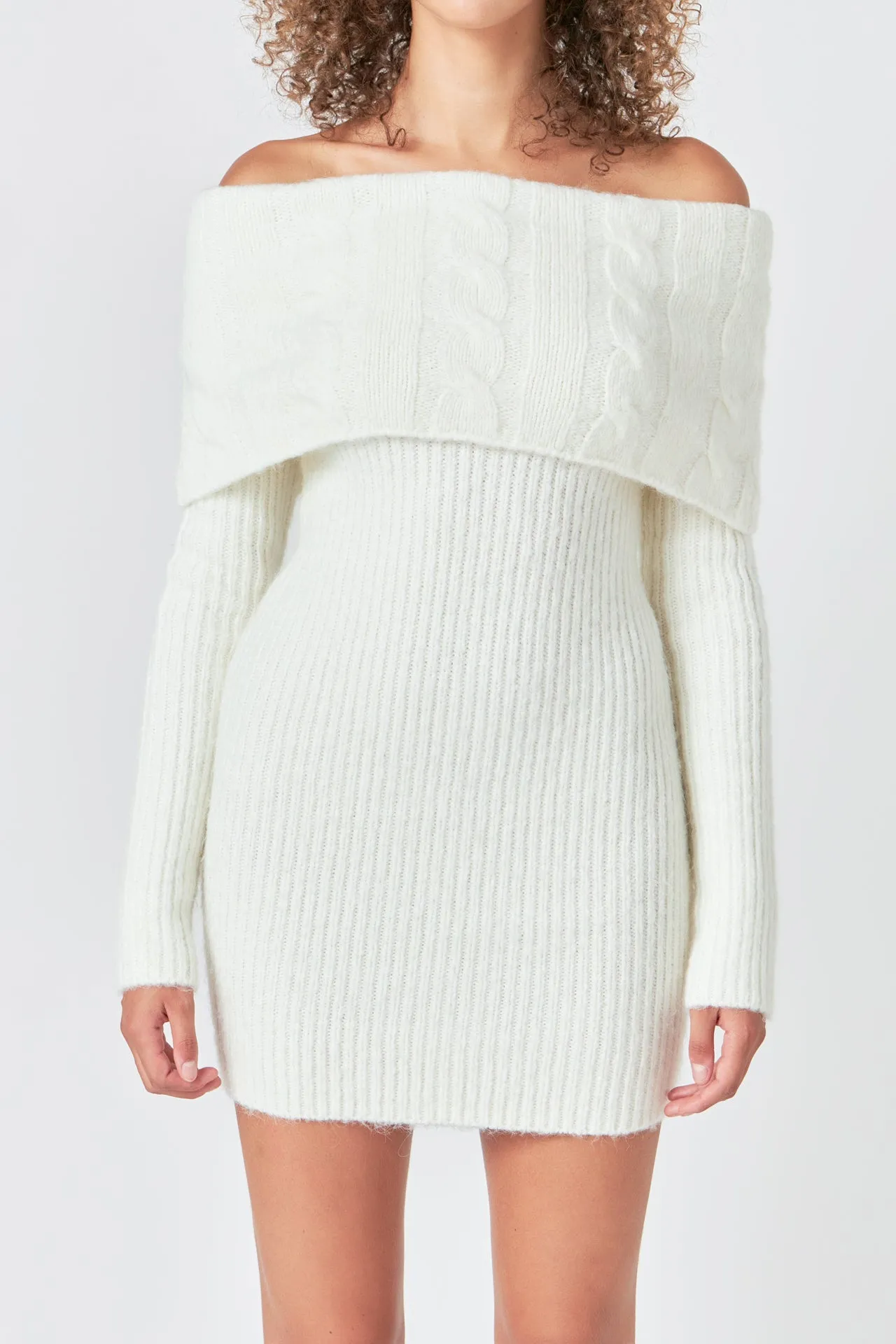 Off Shoulder Sweater Mini Dress sold by Endless Rose product image thumbnail 2