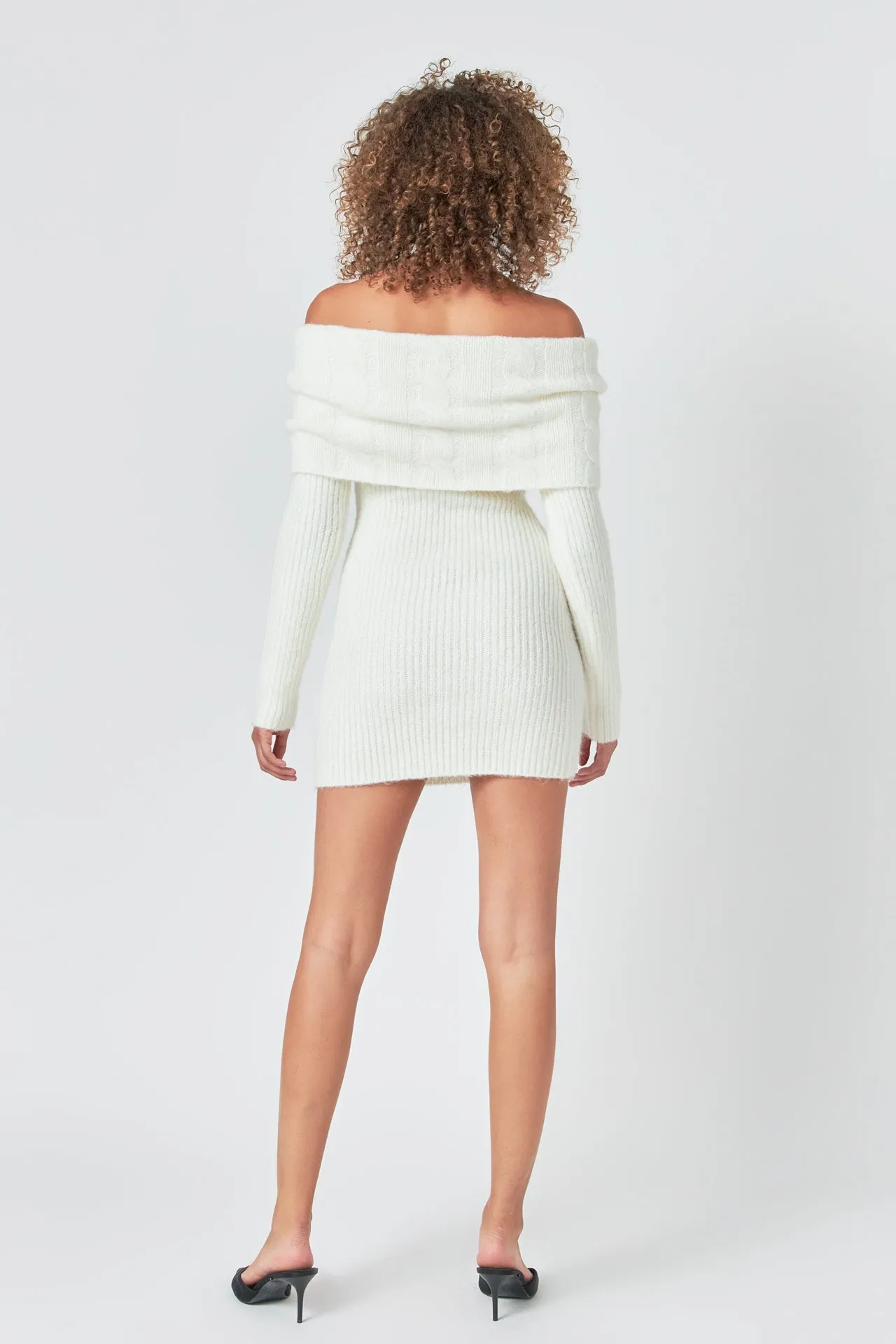 Off Shoulder Sweater Mini Dress sold by Endless Rose product image thumbnail 4