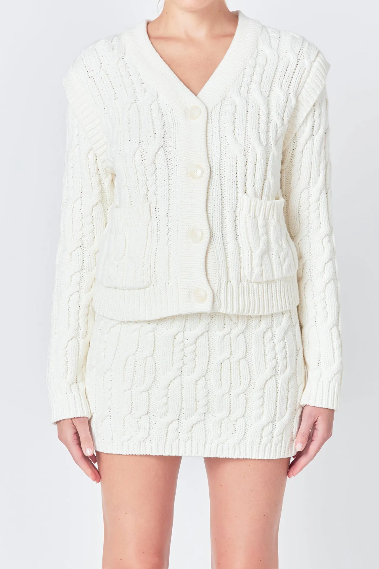 Cable Knit Cardigan sold by Endless Rose product image thumbnail 2