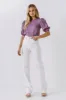 Texture Fabric Puff Sleeve Top sold by Endless Rose