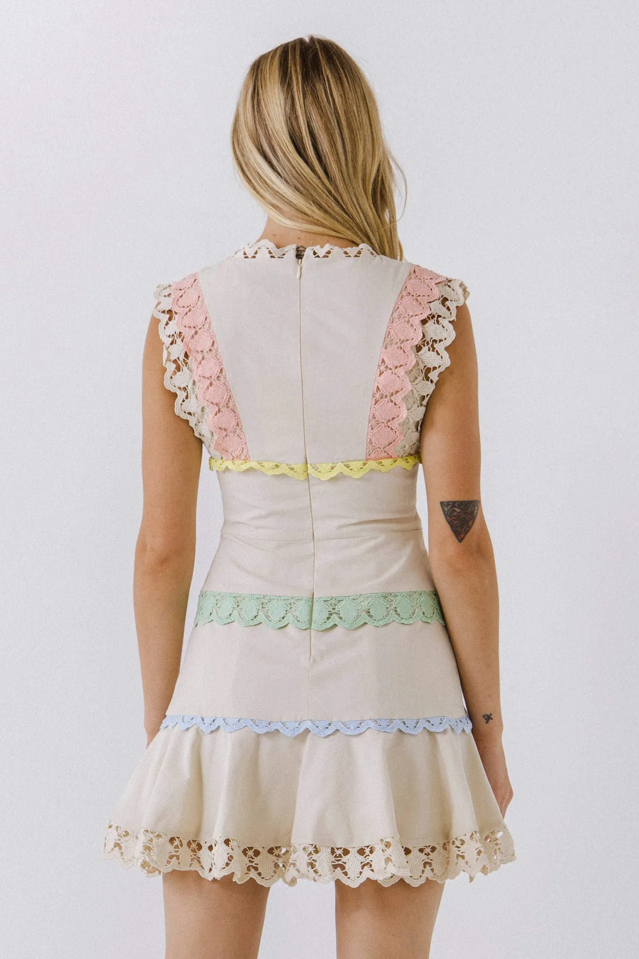 Colorblock Trim Mini Dress sold by Endless Rose product image thumbnail 4