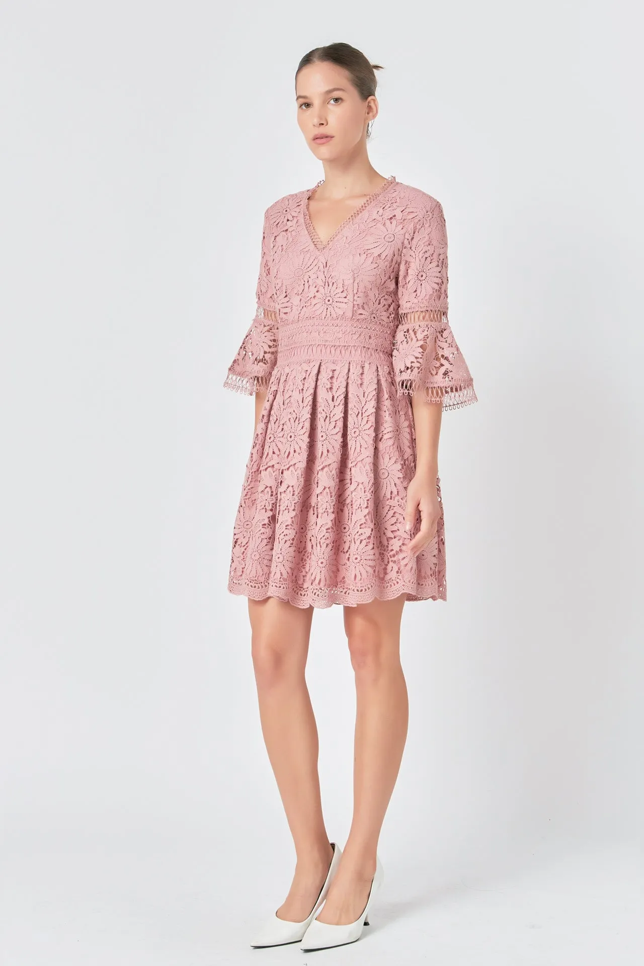 All of Lace Bell Sleeve Dress sold by Endless Rose product image thumbnail 3