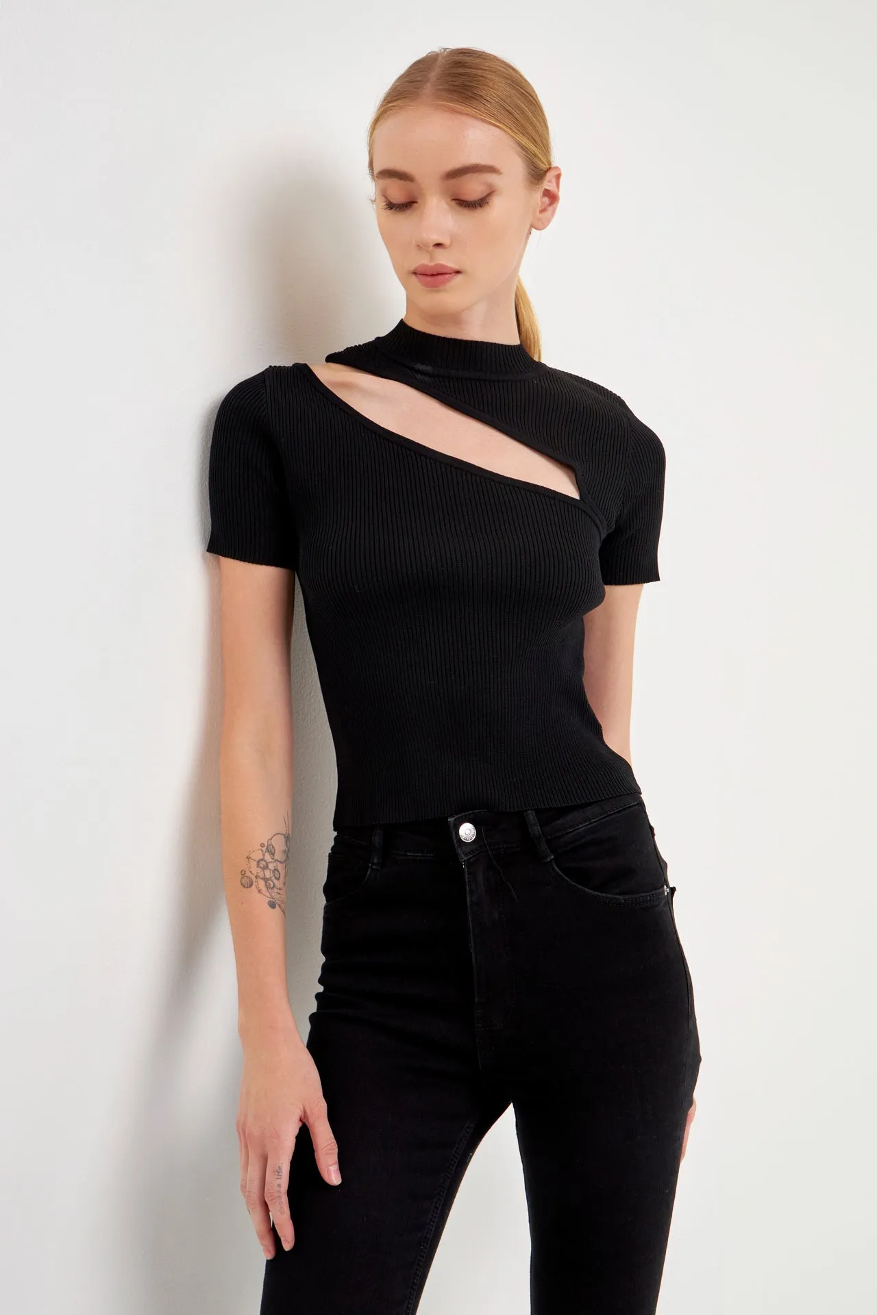 Cut Out Knit Top sold by Endless Rose product image thumbnail 5