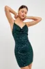 Sequin Cowl Neck Mini Dress sold by Endless Rose