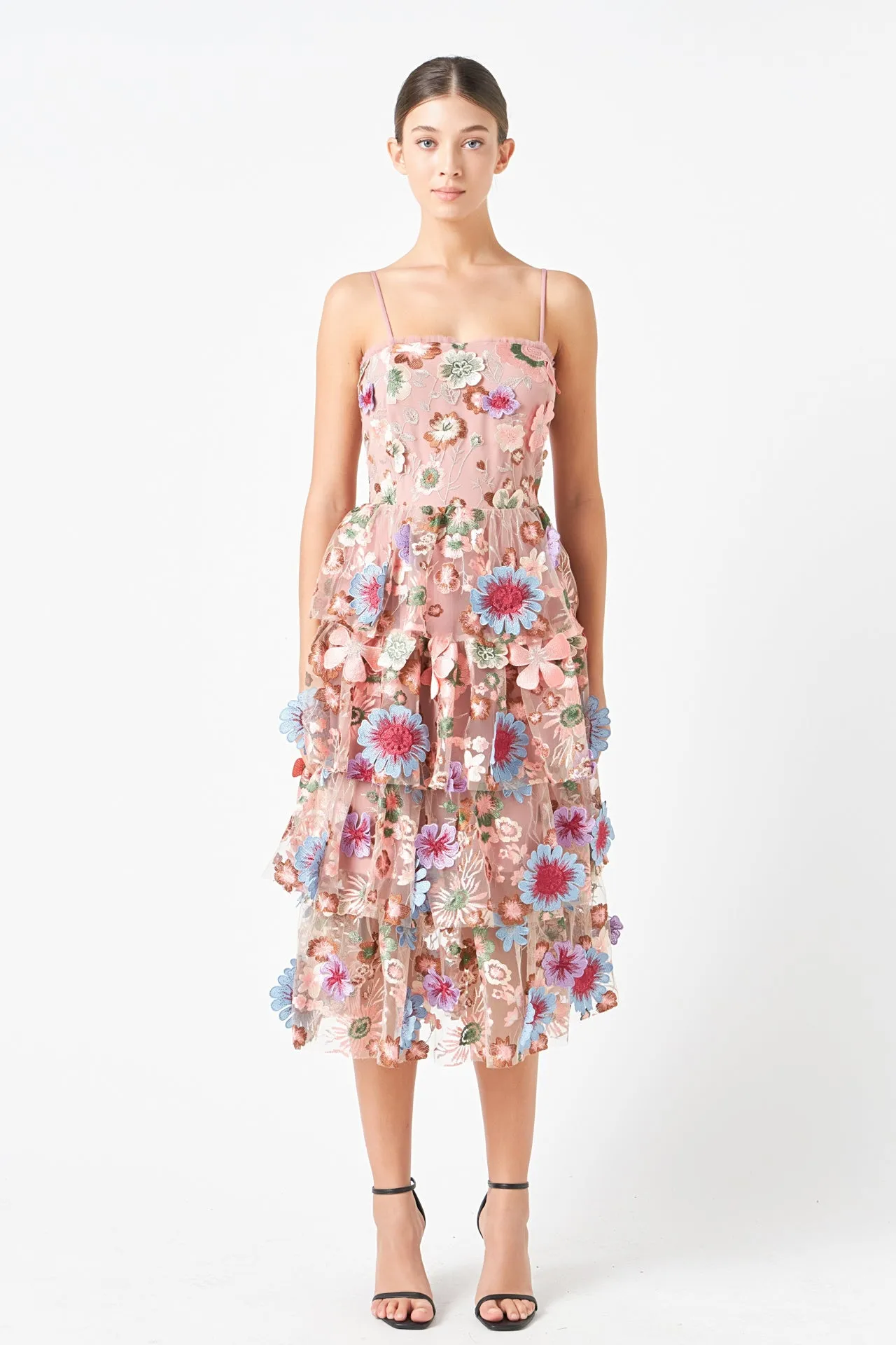 Floral Embroidered Midi Dress sold by Endless Rose