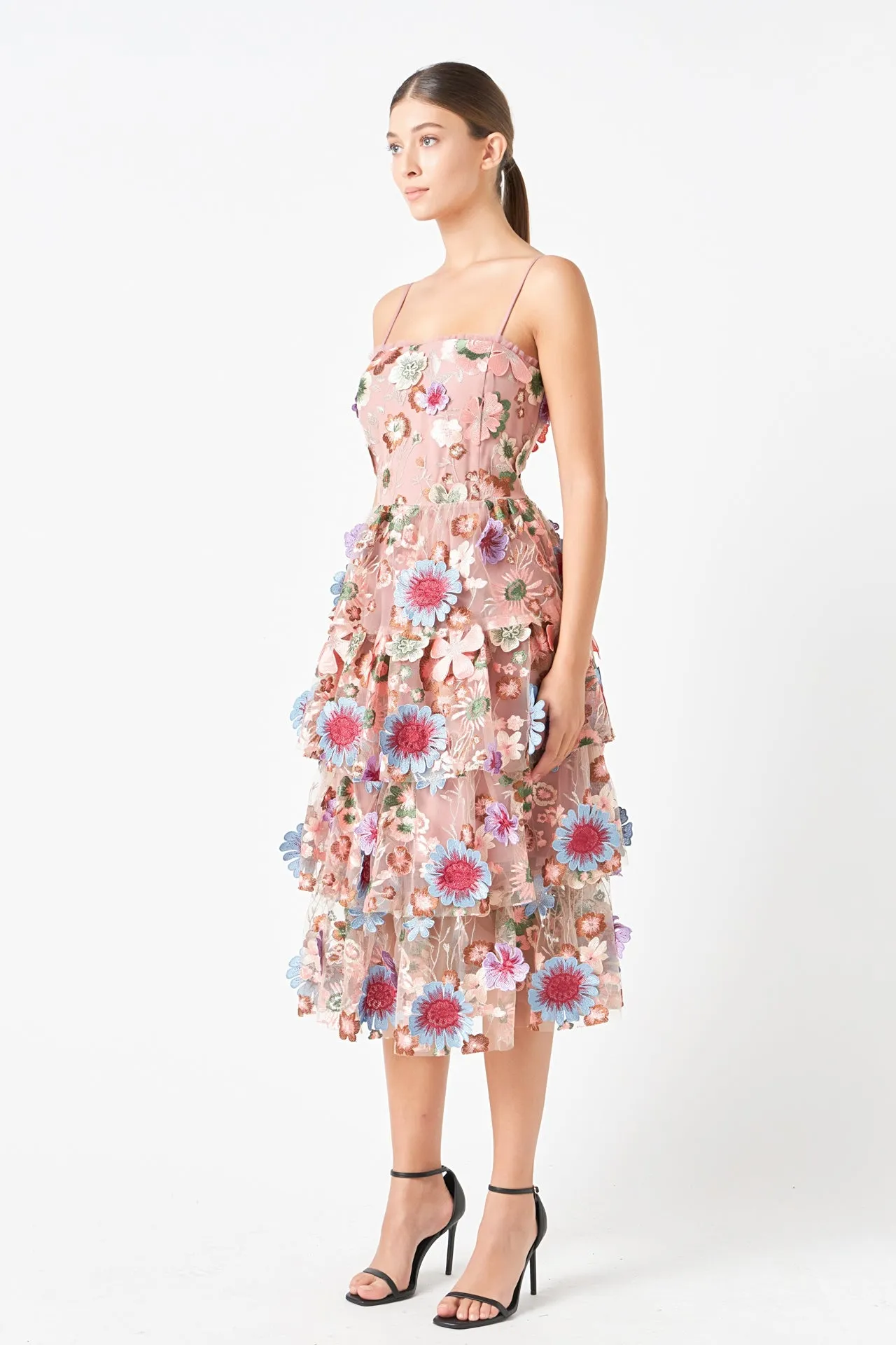 Floral Embroidered Midi Dress sold by Endless Rose product image thumbnail 3