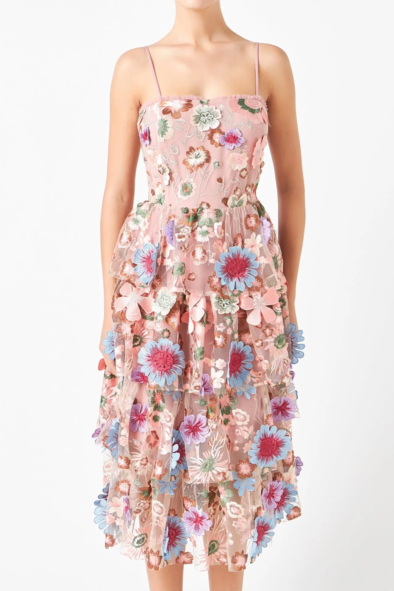 Floral Embroidered Midi Dress sold by Endless Rose product image thumbnail 2