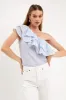 One Shoulder Stripe Top sold by Endless Rose