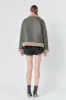 Faux Leather Jacket with Sherpa Lining sold by Endless Rose