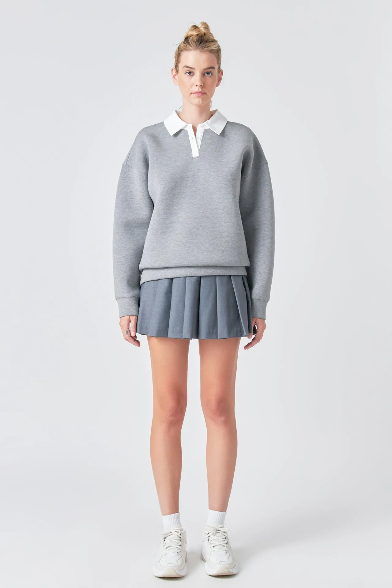 Collared Sweatshirt sold by Endless Rose product image thumbnail 2