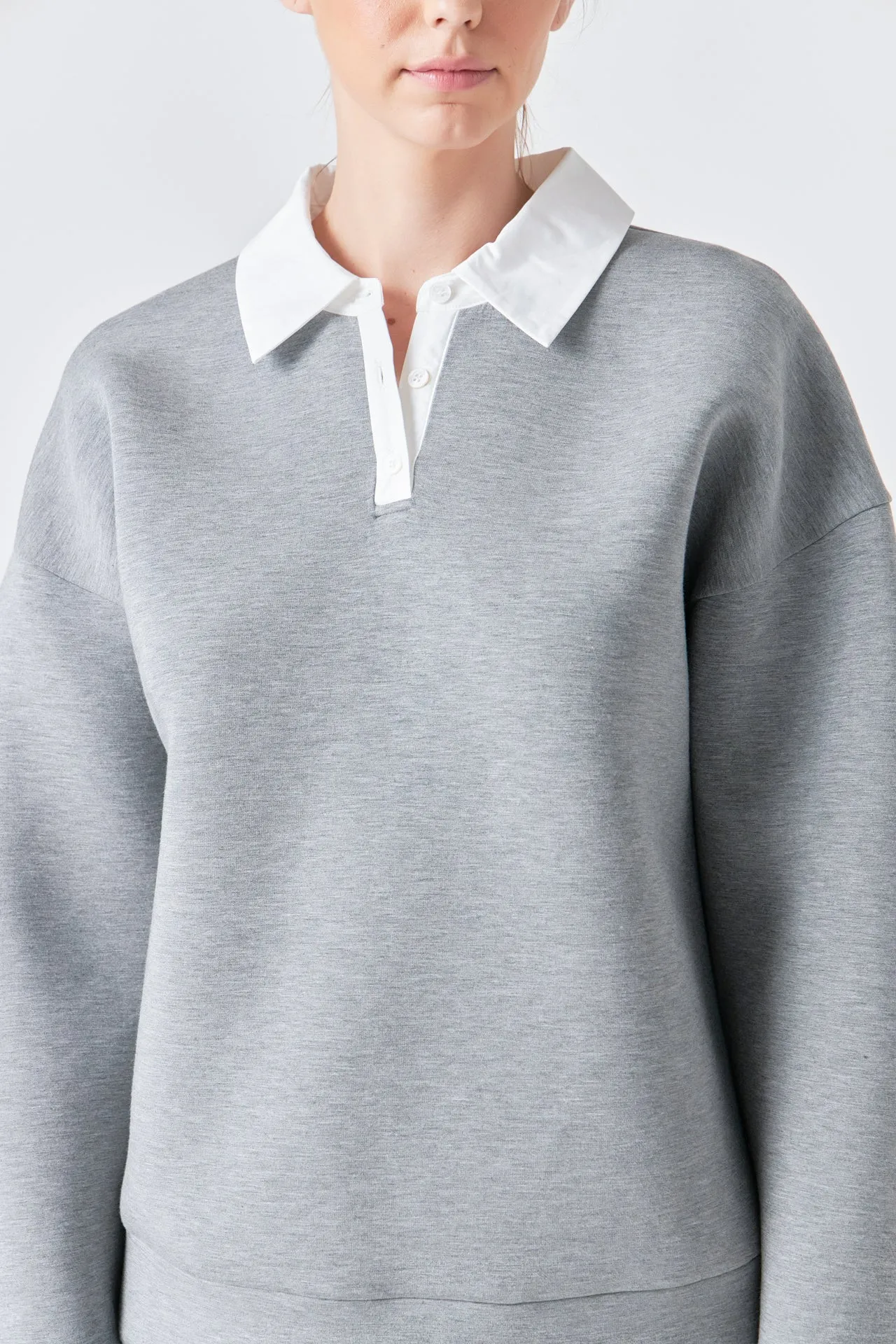 Collared Sweatshirt sold by Endless Rose product image thumbnail 3