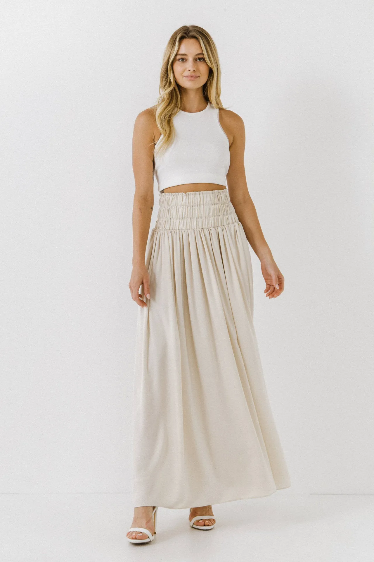 Elastic Waist Maxi Skirt sold by Endless Rose