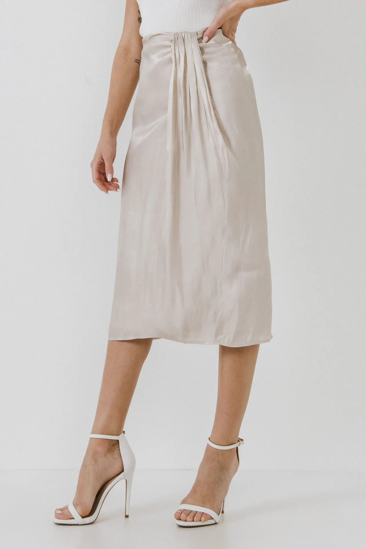 Metallic Effect Midi Skirt sold by Endless Rose product image thumbnail 3