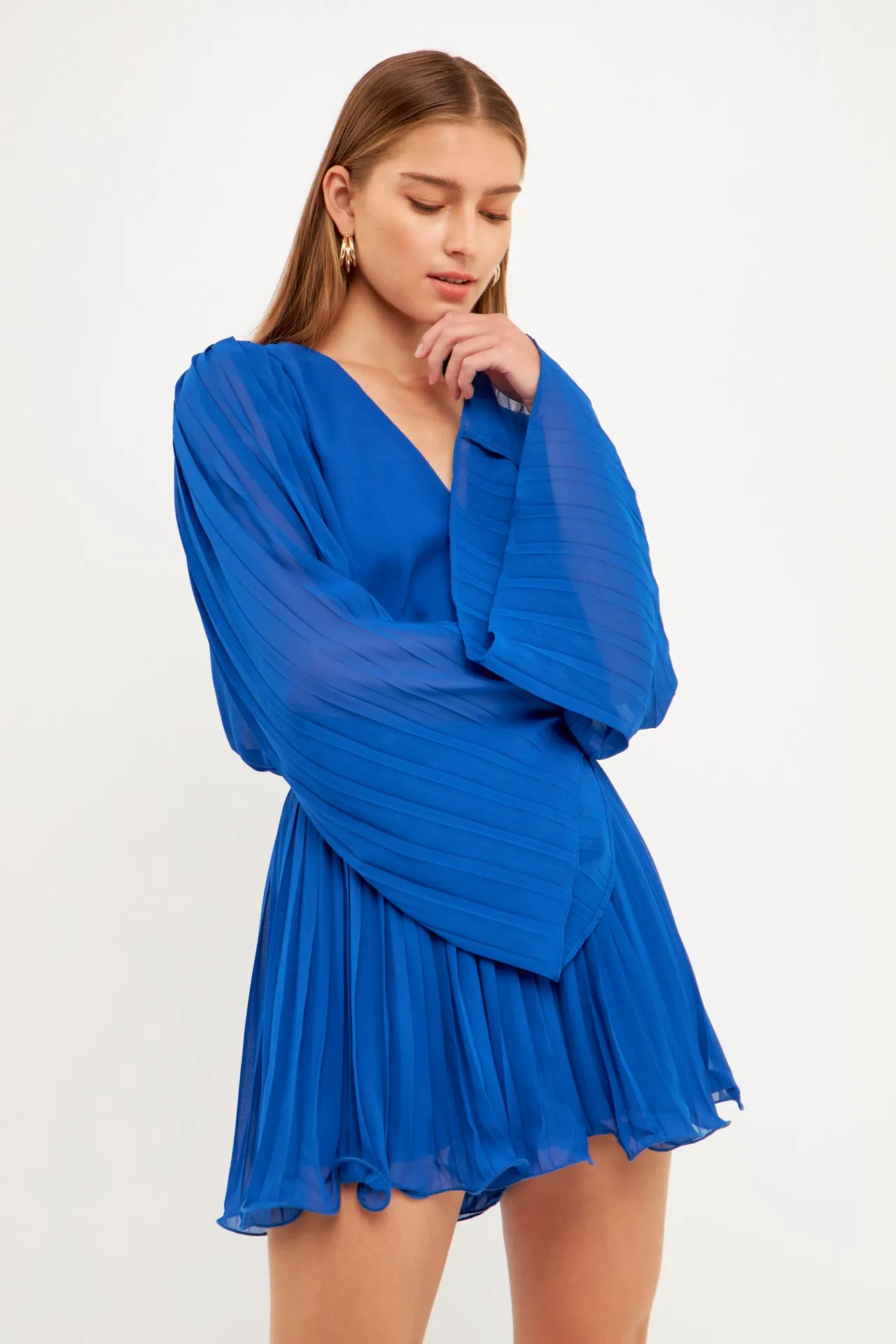 Chiffon Pleated Wrap Romper sold by Endless Rose product image thumbnail 5