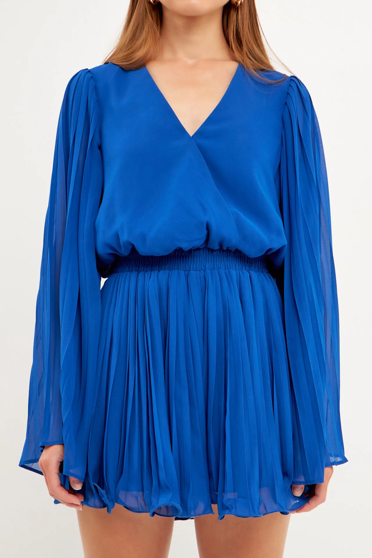 Chiffon Pleated Wrap Romper sold by Endless Rose product image thumbnail 2