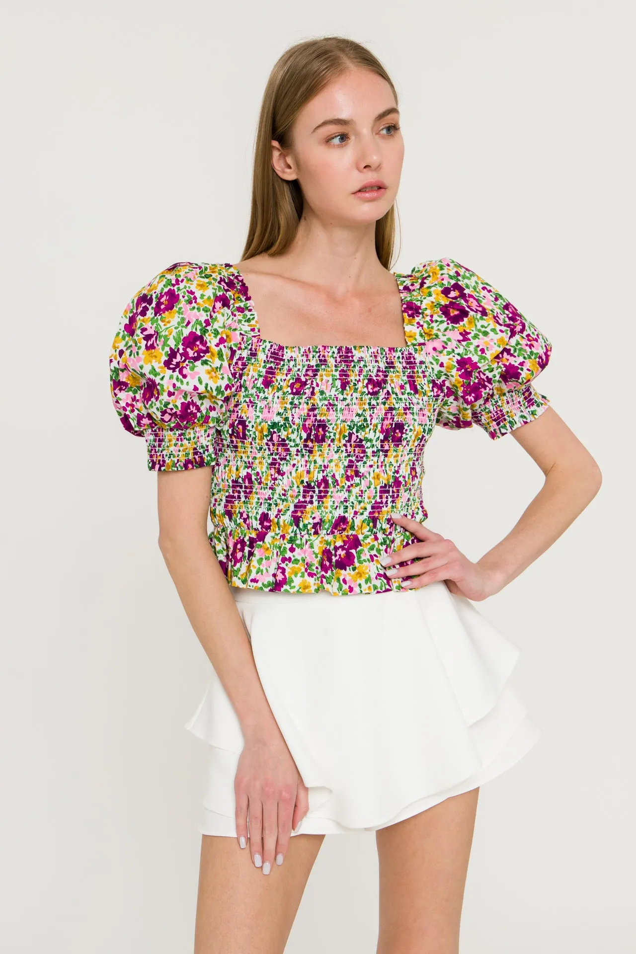 Floral Smocked Top sold by Endless Rose product image thumbnail 5