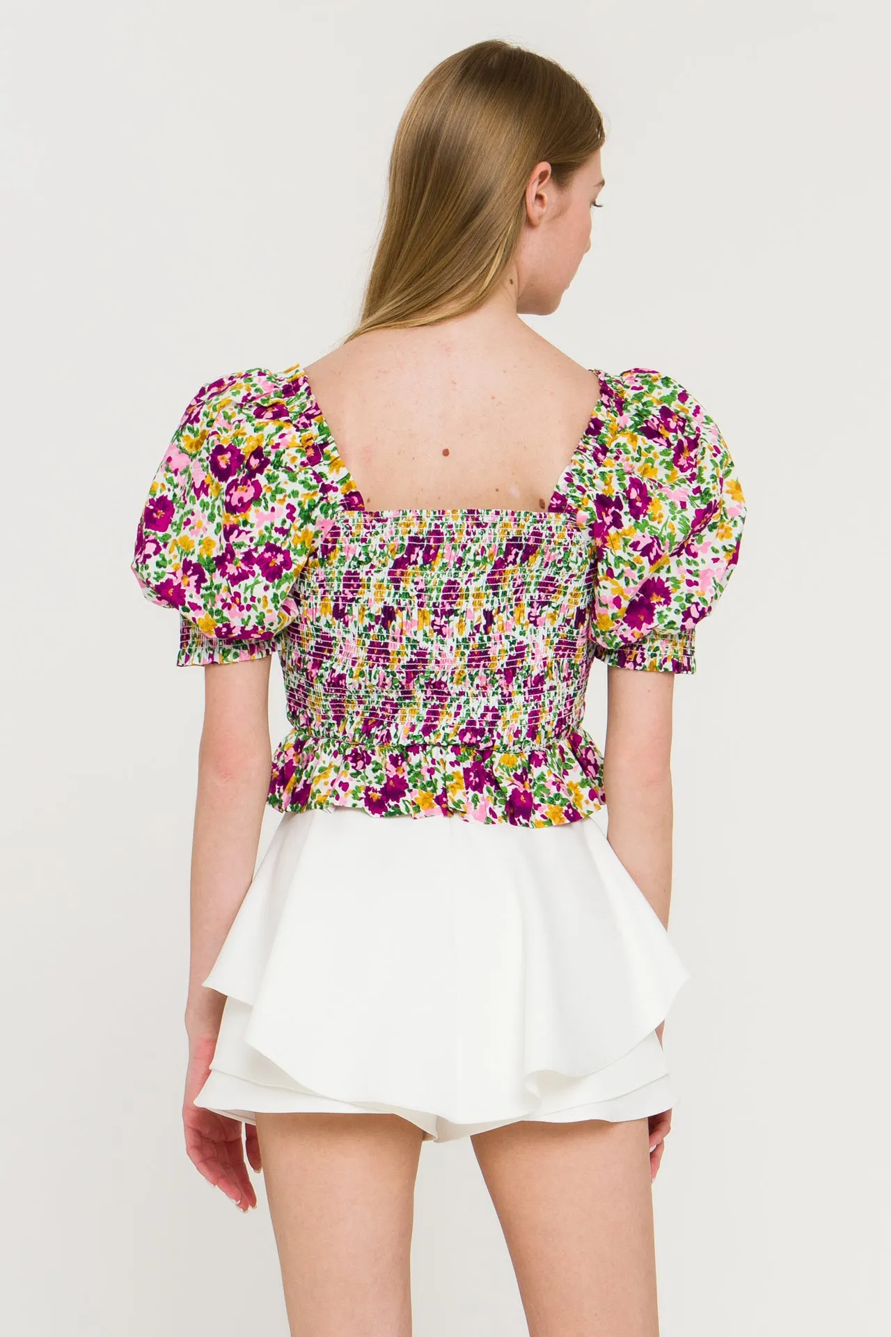 Floral Smocked Top sold by Endless Rose product image thumbnail 4