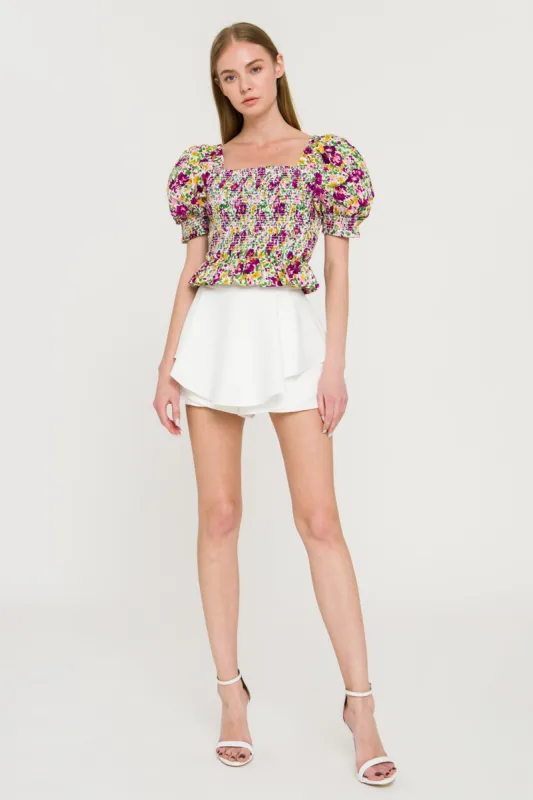 Floral Smocked Top sold by Endless Rose