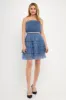 Tulle Tiered Mini with Jeweled Belt sold by Endless Rose