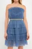 Tulle Tiered Mini with Jeweled Belt sold by Endless Rose