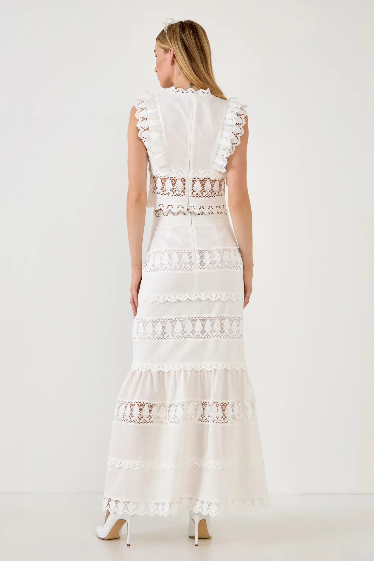 Lace Trim Maxi Skirt sold by Endless Rose product image thumbnail 4