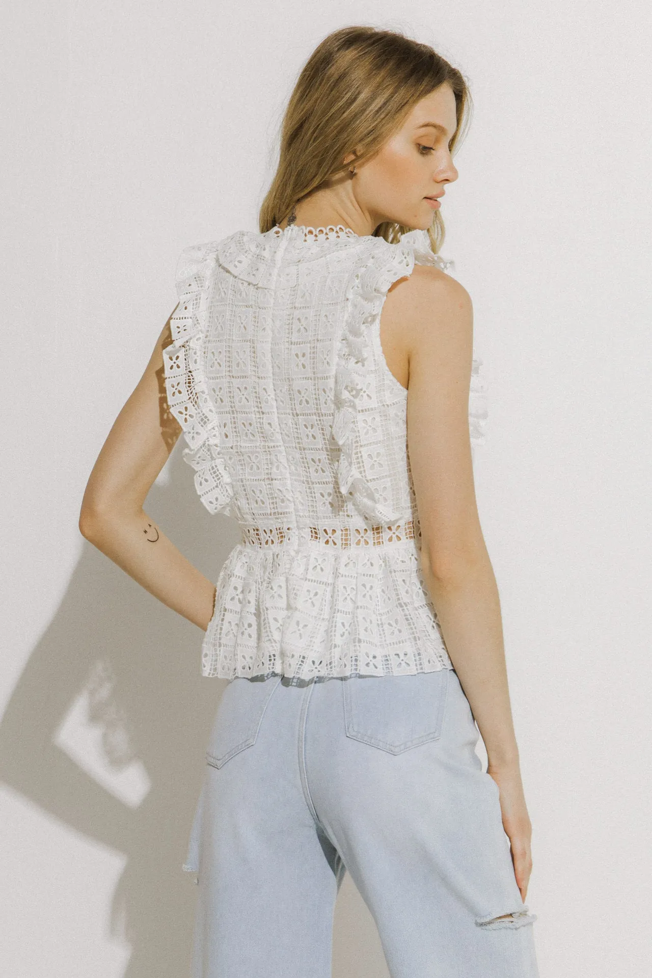 Lace Peplum Top sold by Endless Rose product image thumbnail 4